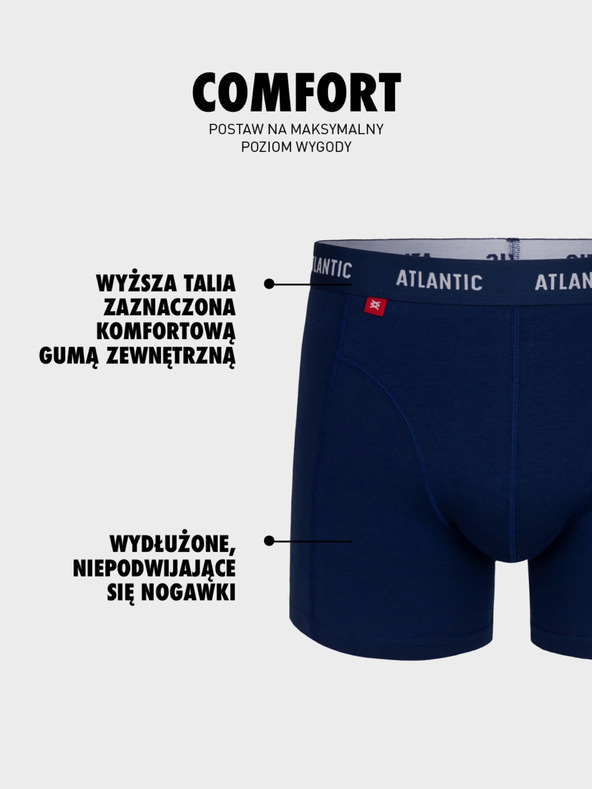 Atlantic Chiloți boxeri bărbați ATLANTIC 3Pack