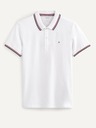 Celio Tricou polo alb pentru bărbați Celio Necetwo