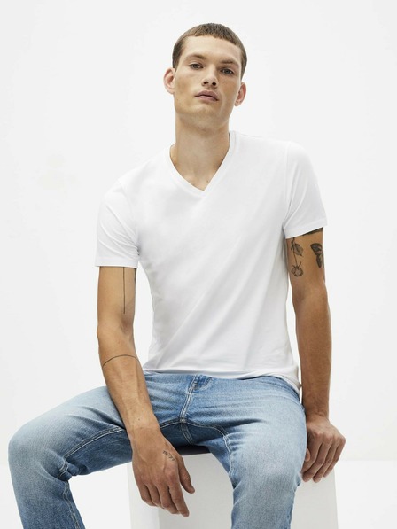 Celio Tricou basic alb pentru bărbați Celio Neuniv
