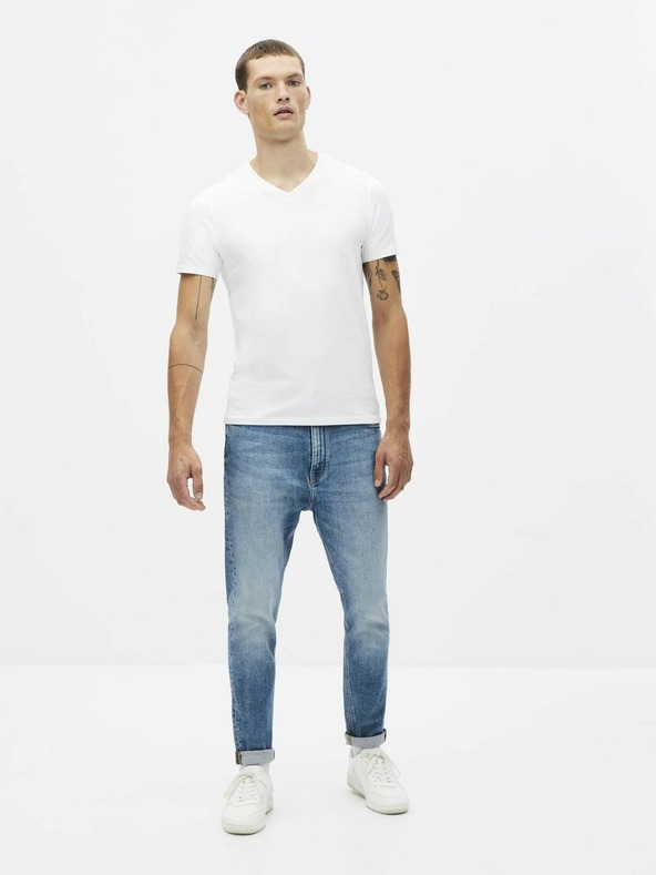 Celio Tricou basic alb pentru bărbați Celio Neuniv