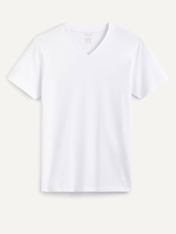 Celio Tricou basic alb pentru bărbați Celio Neuniv