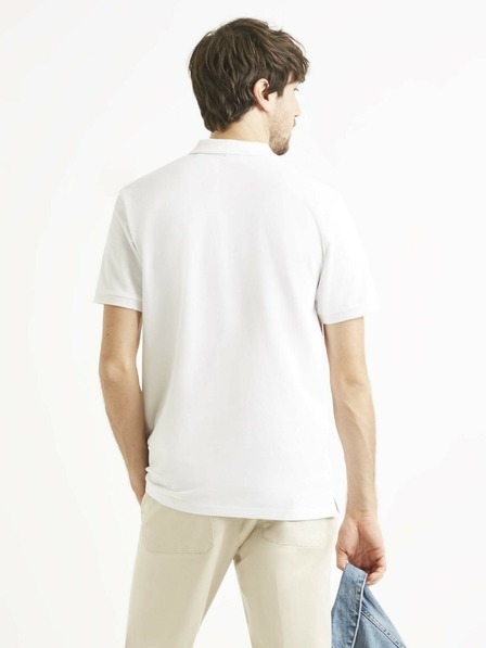Celio Tricou polo alb pentru bărbați Celio