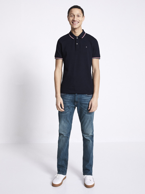 Celio Tricou polo albastru închis Celio Necetwo