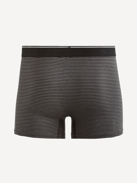 Celio Pantaloni scurți boxer cu dungi, gri închis, bărbați Celio