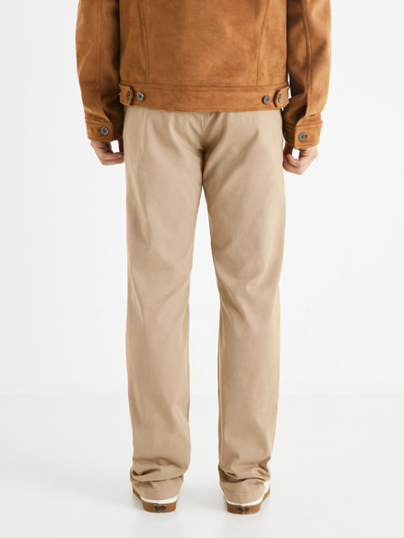 Celio Pantaloni chino bej pentru bărbați Celio
