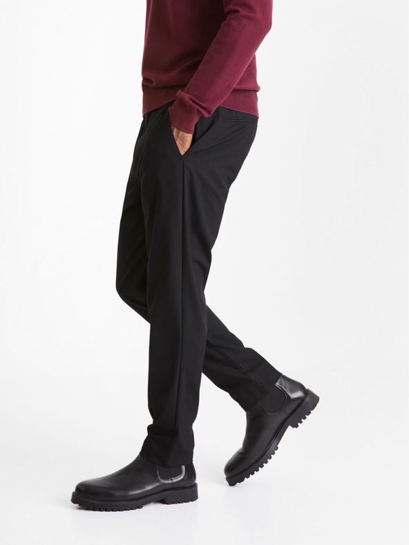 Celio Pantaloni negri Celio Cosmart pentru bărbați