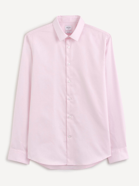 Celio Cămașă slim fit roz deschis pentru bărbați Celio Narox