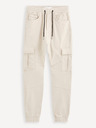 Celio Pantaloni cargo bej pentru bărbați Celio Cokit4