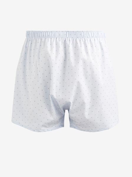 Celio Pantaloni scurți albi cu buline pentru bărbați Celio Dibusines3