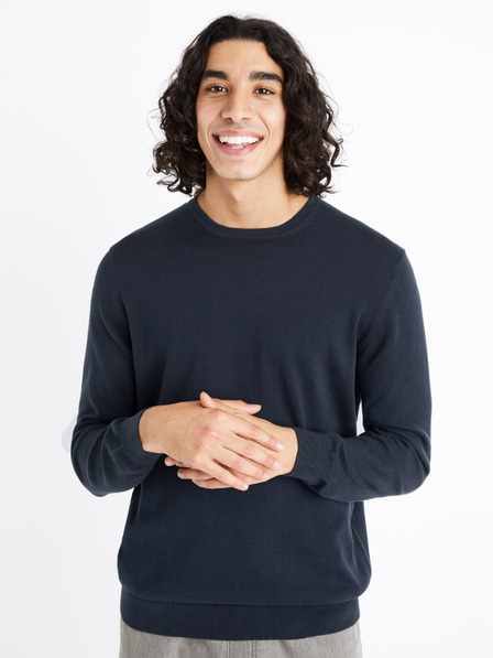 Celio Pulover pentru bărbați Celio Decoton albastru închis