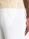 Celio Pantaloni albi din in pentru bărbați Celio Dolinus