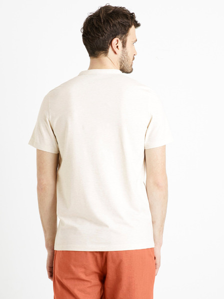 Celio Cămașă basic crem pentru bărbați Celio Cegeti