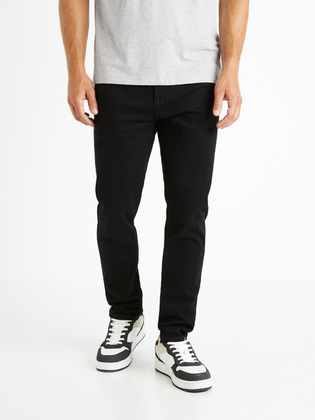 Celio Blugi slim fit negri pentru bărbați Celio Foslim