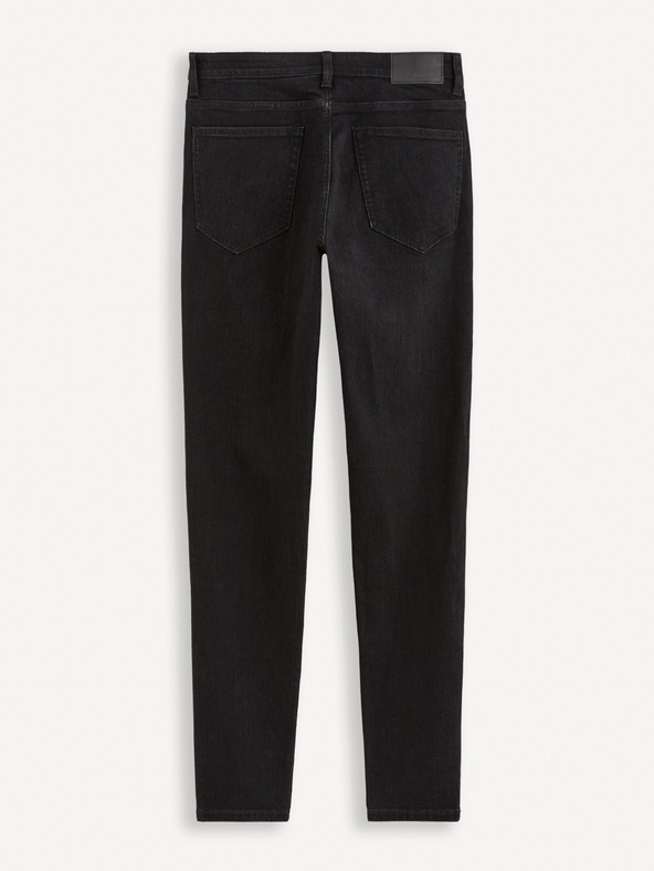 Celio Blugi skinny fit negri pentru bărbați Celio Foskinny1