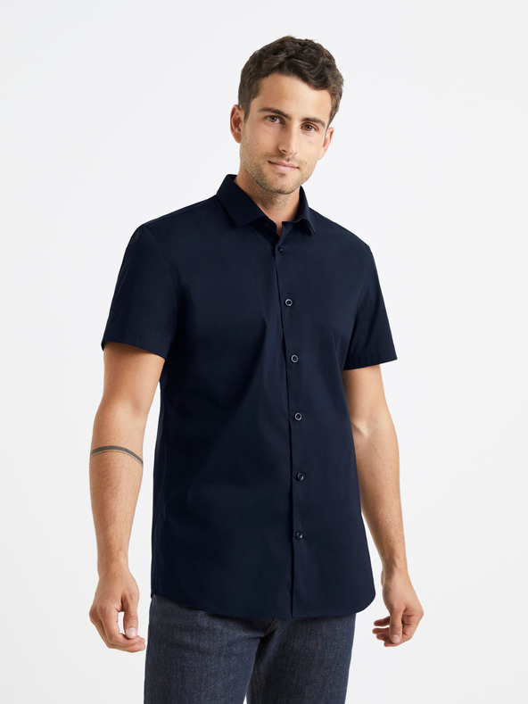 Celio Cămașă bărbați albastru închis Celio Daslim