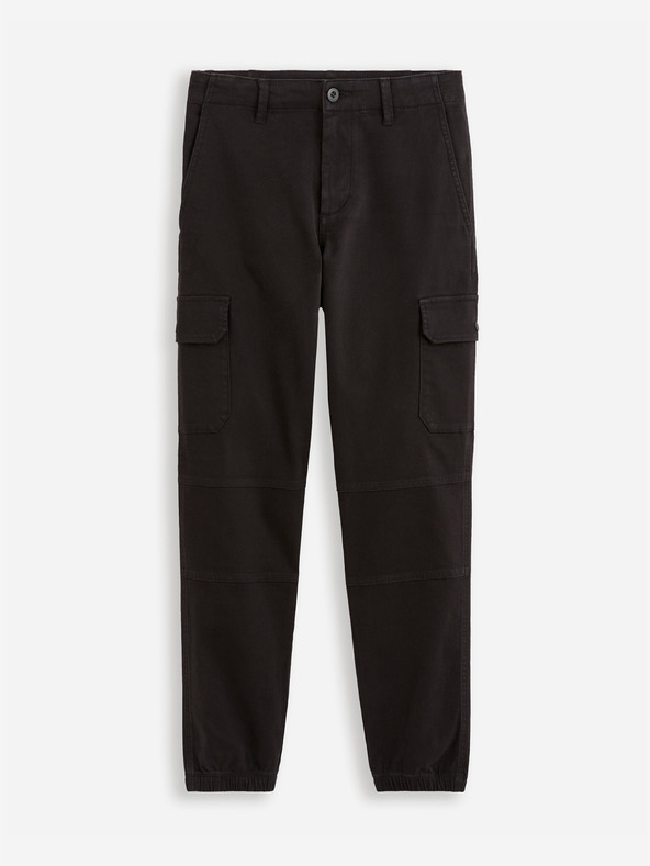 Celio Pantaloni cargo negri pentru bărbați Celio Dolyte