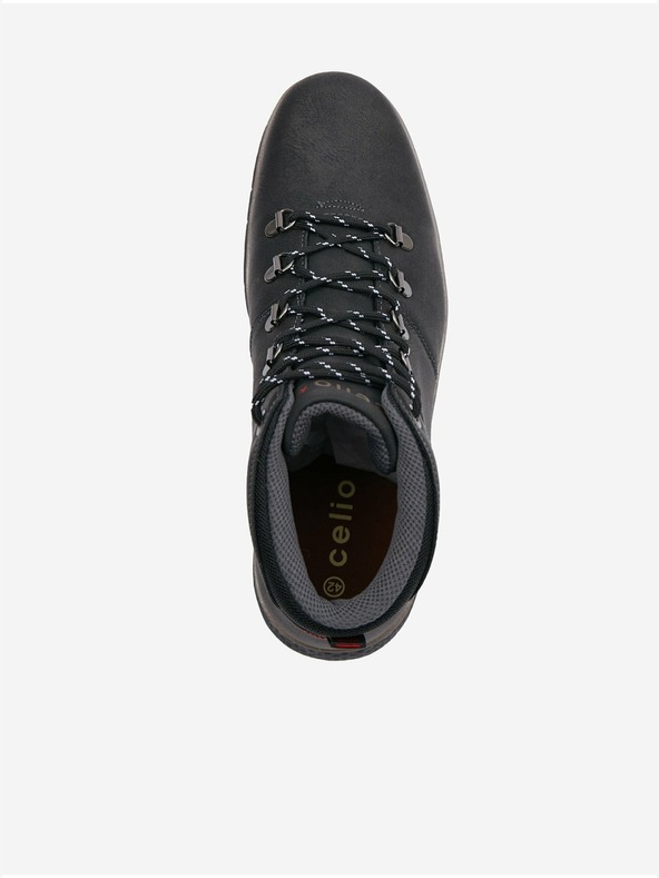 Celio Cizme de gleznă de iarnă pentru bărbați, negre Celio