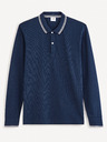 Celio Tricou polo basic albastru închis pentru bărbați Celio Decolml