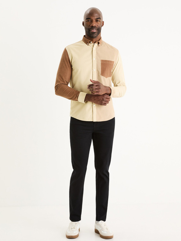 Celio Blugi slim fit negri pentru bărbați Celio Dow