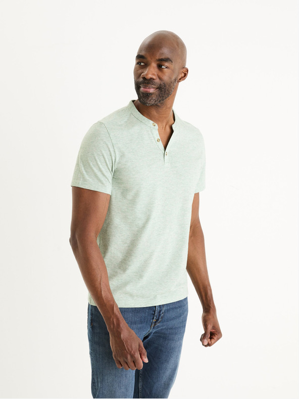Celio Tricou verde deschis pentru bărbați Celio Cegeti