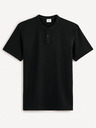 Celio Tricou polo basic negru pentru bărbați Celio Gesohel