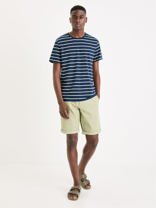 Celio Tricou basic albastru închis pentru bărbați Celio Gebaser