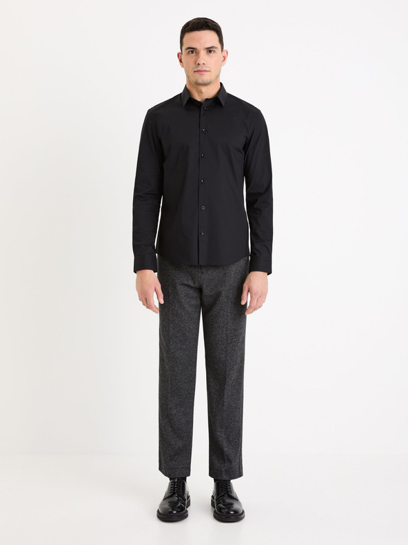 Celio Tricou negru pentru bărbați Celio Masantalrg