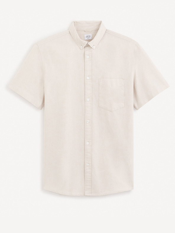 Celio Tricou bărbătesc normal bej Celio Daxfordmc