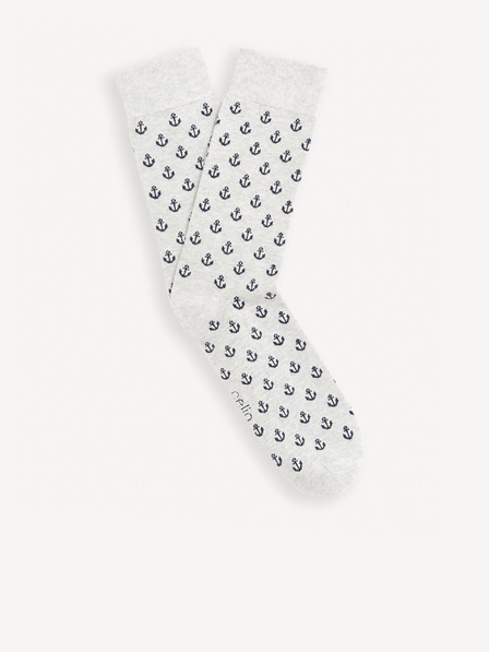 Celio Șosete cu model gri deschis Celio Gisoancre