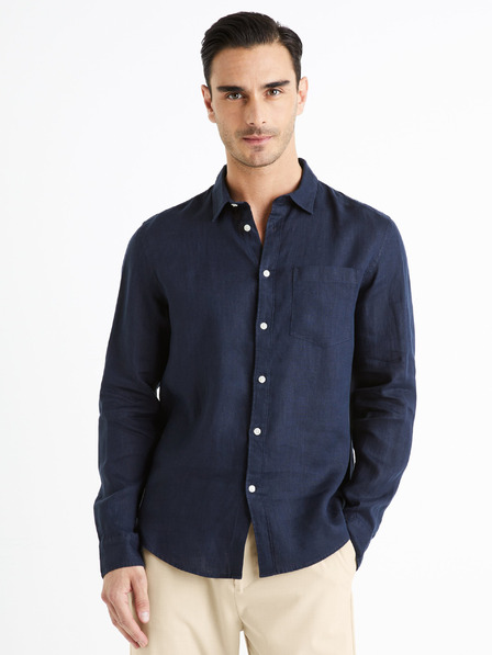 Celio Tricou din in albastru închis pentru bărbați Celio Daflix