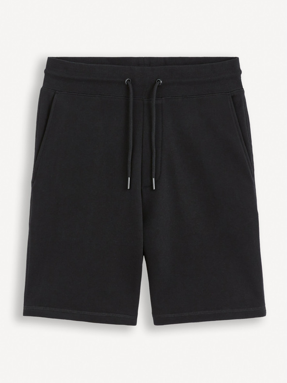 Celio Pantaloni scurți de trening negri pentru bărbați Celio Goshort