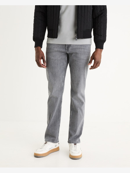 Celio Blugi pentru bărbați cu croială dreaptă Celio C15 gri