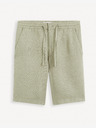 Celio Pantaloni scurți verzi din in pentru bărbați Celio Dolinusbm