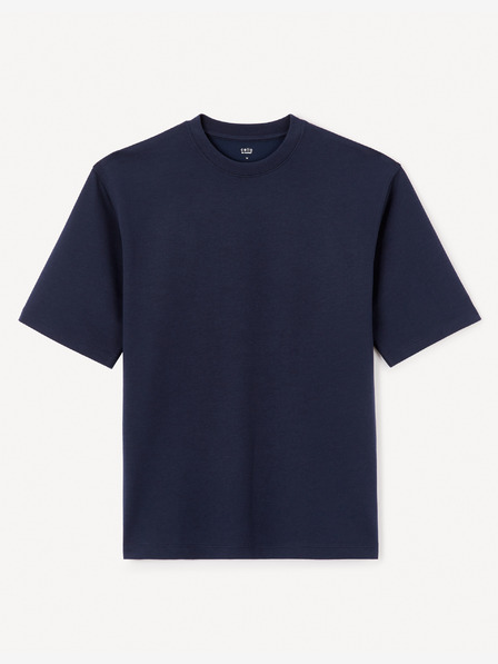 Celio Tricou oversized albastru închis pentru bărbați Celio Gehem
