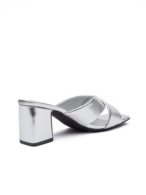 Orsay Pantofi cu toc pentru femei argintii ORSAY