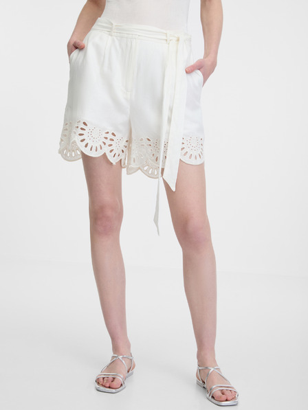 Orsay Pantaloni scurți albi de damă ORSAY
