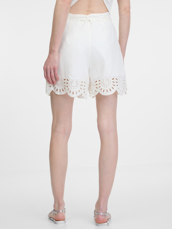 Orsay Pantaloni scurți albi de damă ORSAY