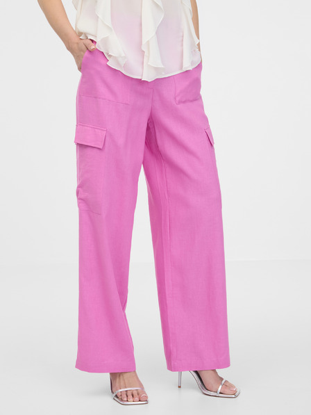 Orsay Pantaloni largi roz pentru femei ORSAY