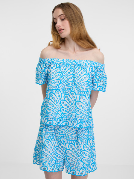 Orsay Bluză de damă albastră cu model ORSAY