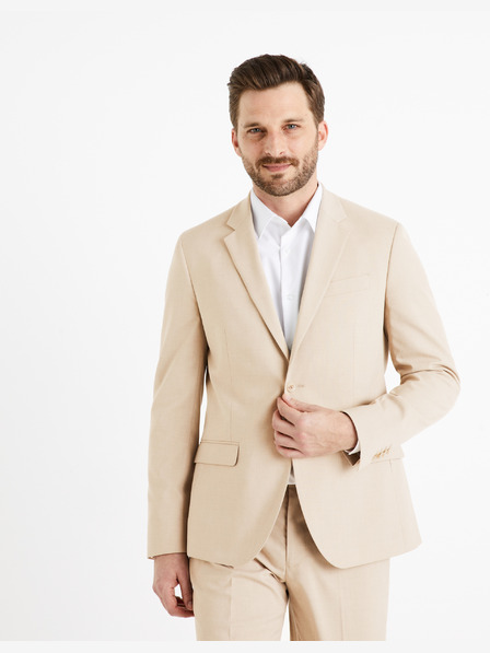 Celio Blazer slim bej pentru bărbați Celio Buamaury