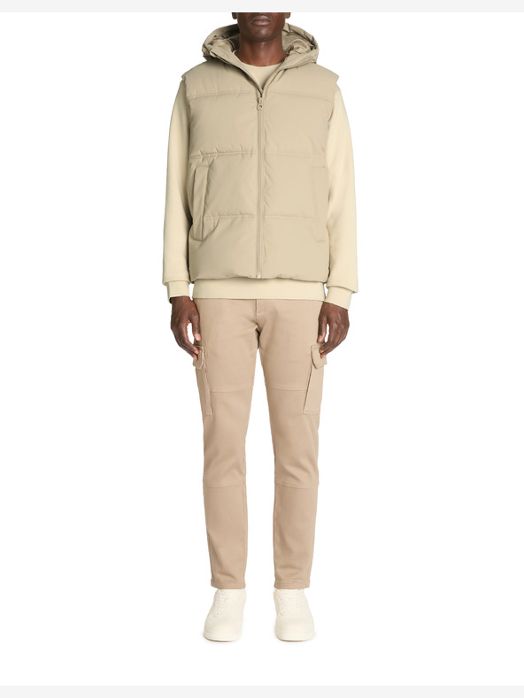 Celio Vestă bărbătească bej Celio Jubianco