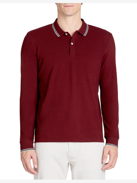 Celio Tricou polo burgundy pentru bărbați Celio Decolml