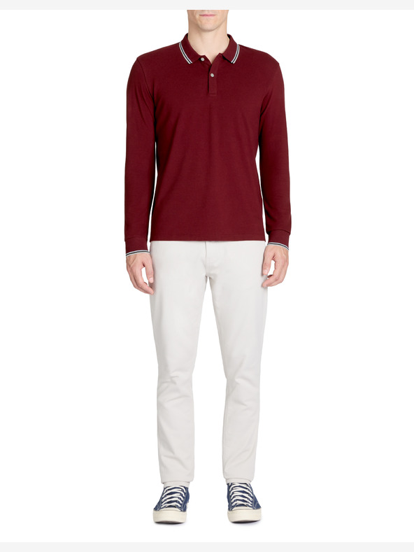 Celio Tricou polo burgundy pentru bărbați Celio Decolml