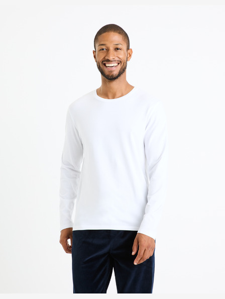 Celio Cămașă albă cu mânecă lungă pentru bărbați Celio Fabeille2 regular