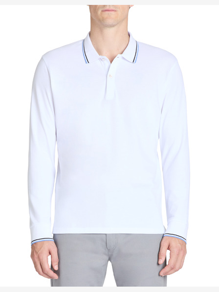 Celio Tricou polo alb pentru bărbați Celio Bagaz