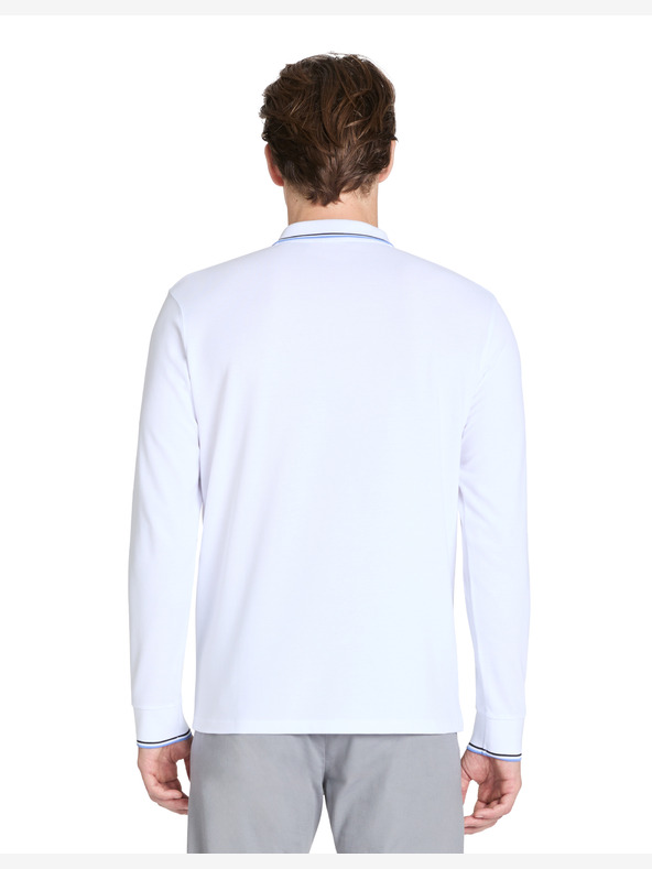 Celio Tricou polo alb pentru bărbați Celio Bagaz