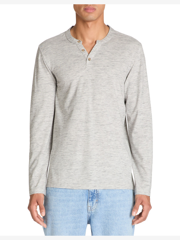 Celio Cămașă bărbătească gri cu mânecă lungă Celio Bibow2