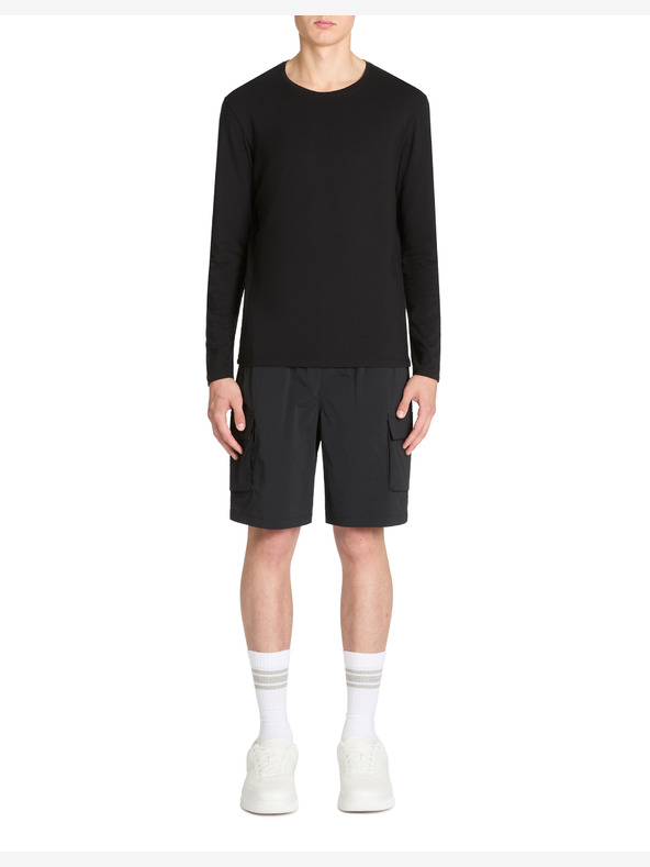 Celio Cămașă neagră cu mânecă lungă pentru bărbați Celio Gehair