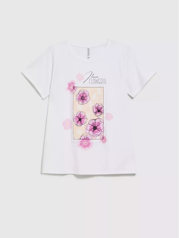 Moodo Tricou cu imprimeu floral pentru femei Moodo