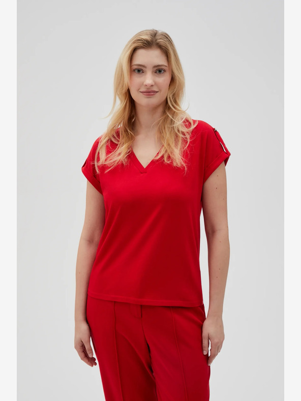 Moodo Tricou roșu pentru femei Moodo